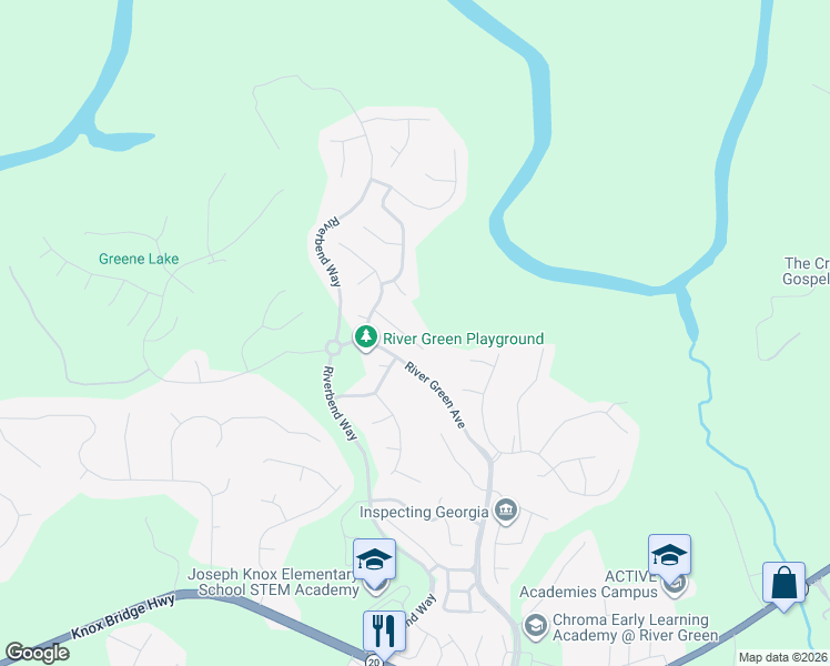 map of restaurants, bars, coffee shops, grocery stores, and more near 309 Glen Echo Falls in Canton