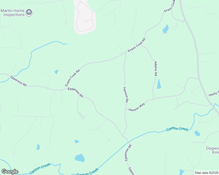 map of restaurants, bars, coffee shops, grocery stores, and more near 580 Evans Cook Road in Canton