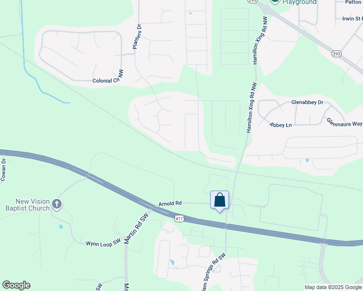 map of restaurants, bars, coffee shops, grocery stores, and more near 230 San Marino Way Northwest in Euharlee