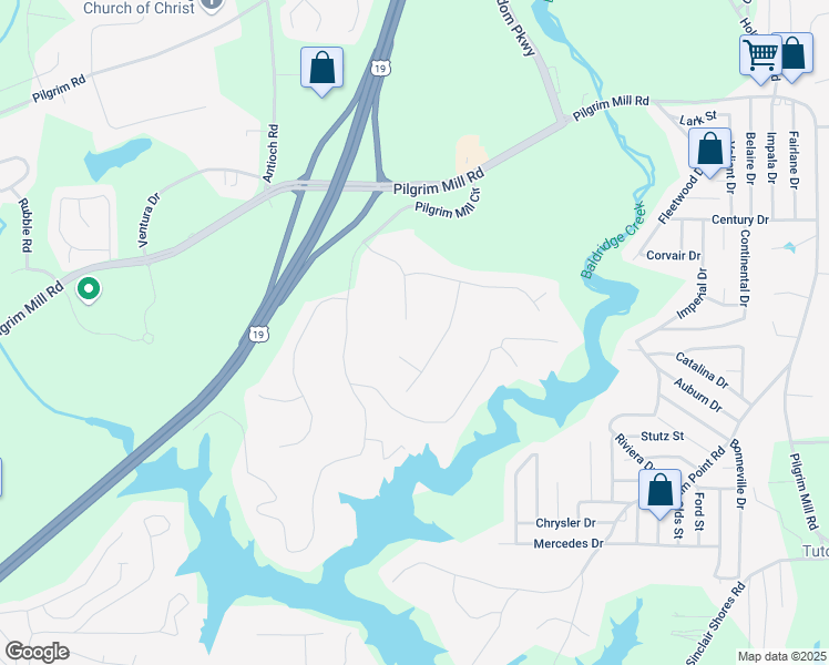 map of restaurants, bars, coffee shops, grocery stores, and more near 1965 Tiner Court in Cumming
