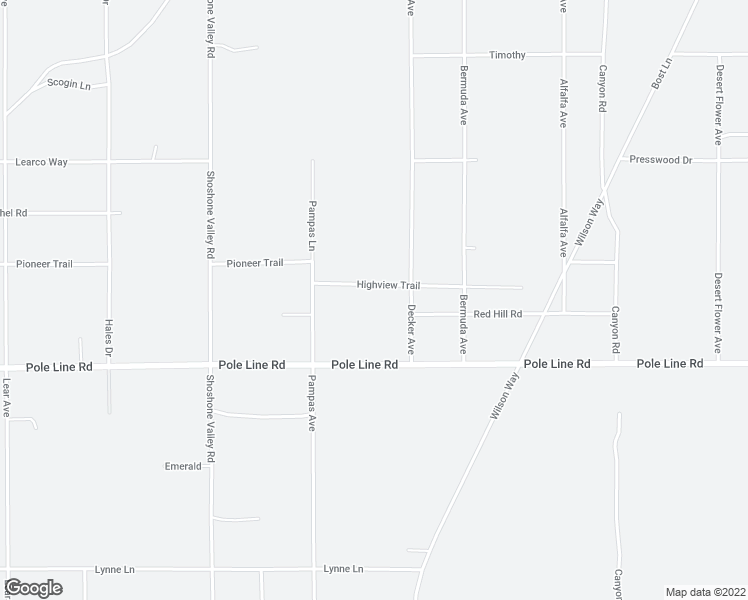 map of restaurants, bars, coffee shops, grocery stores, and more near 70051 Highview Trail in Twentynine Palms