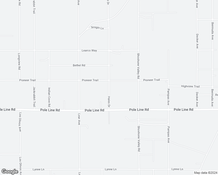 map of restaurants, bars, coffee shops, grocery stores, and more near 1653 Hales Drive in Twentynine Palms