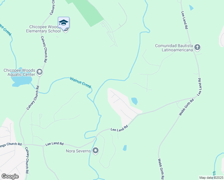 map of restaurants, bars, coffee shops, grocery stores, and more near 2700 Marlette Road in Gainesville