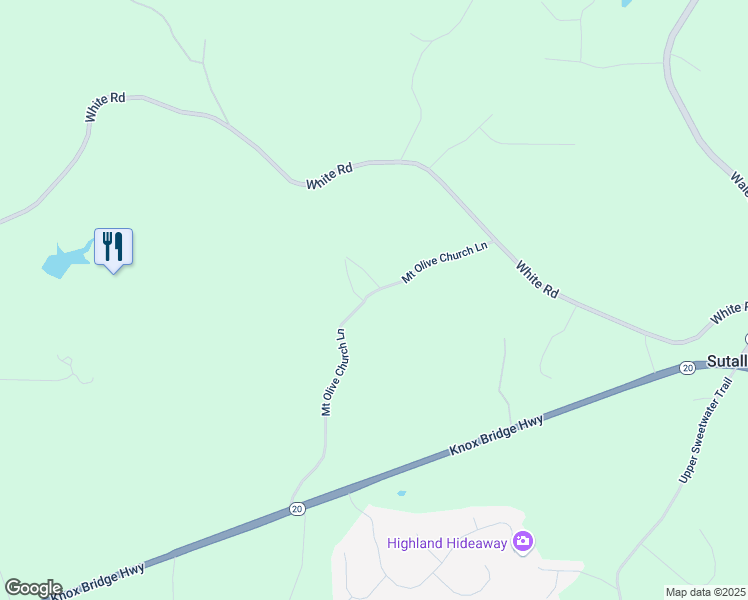 map of restaurants, bars, coffee shops, grocery stores, and more near 472 Mount Olive Church Lane in White