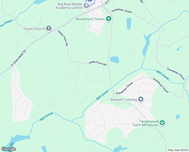 map of restaurants, bars, coffee shops, grocery stores, and more near 205 Glenbrook Lane in Canton