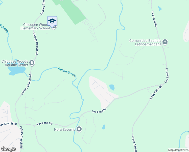 map of restaurants, bars, coffee shops, grocery stores, and more near 2700 Marlette Road in Gainesville