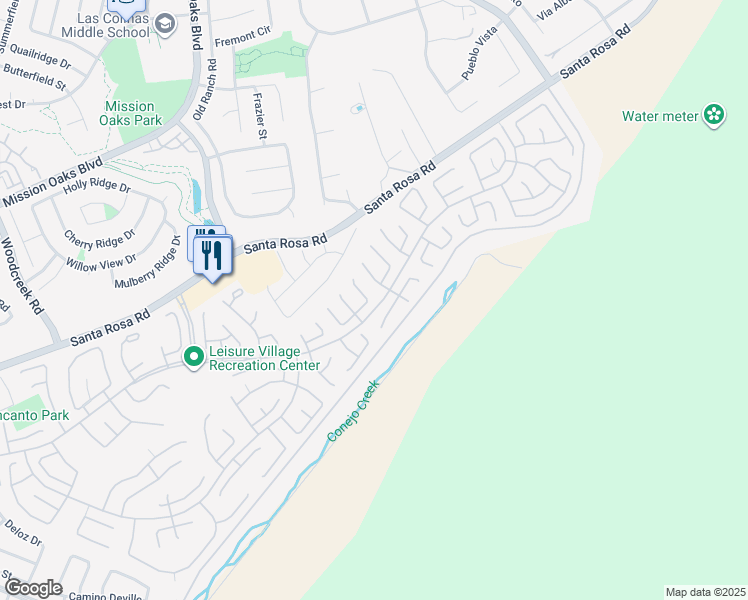 map of restaurants, bars, coffee shops, grocery stores, and more near 31310 Village 31 in Camarillo