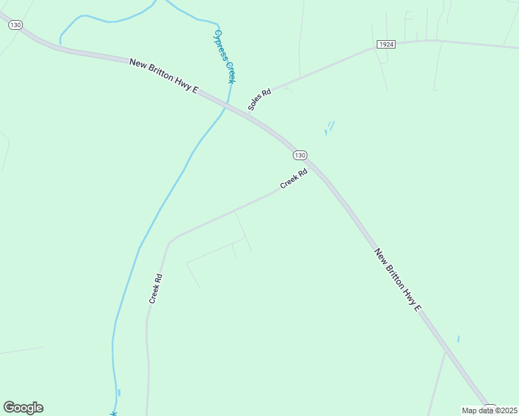 map of restaurants, bars, coffee shops, grocery stores, and more near 235 Creek Road in Whiteville