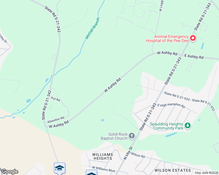 map of restaurants, bars, coffee shops, grocery stores, and more near 625 West Ashby Road in Florence
