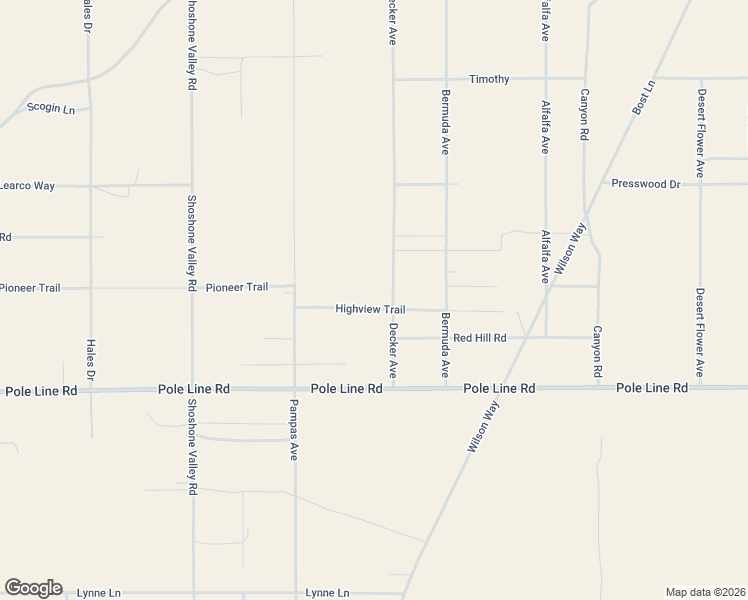 map of restaurants, bars, coffee shops, grocery stores, and more near 70051 Highview Trail in Twentynine Palms