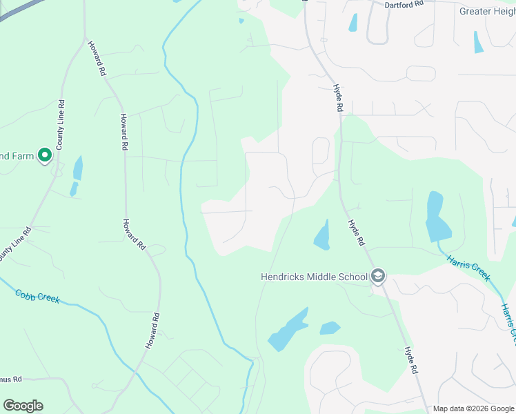map of restaurants, bars, coffee shops, grocery stores, and more near 5045 Hyde Way in Cumming