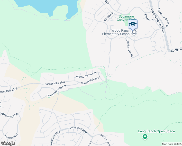 map of restaurants, bars, coffee shops, grocery stores, and more near 3355 Hampton Court in Thousand Oaks