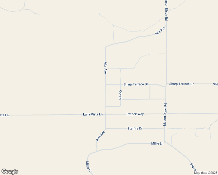 map of restaurants, bars, coffee shops, grocery stores, and more near 59727 Sharp Terrace Drive in Yucca Valley