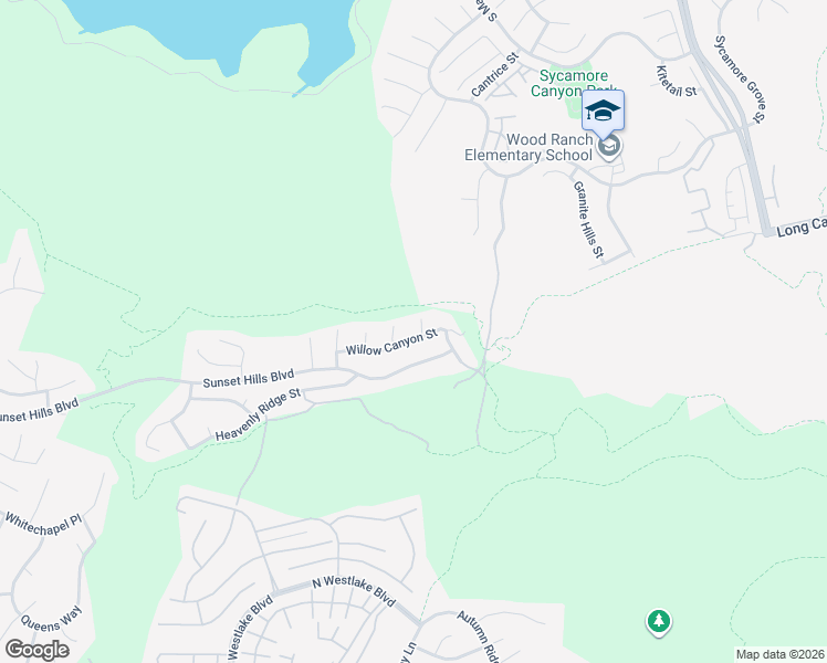 map of restaurants, bars, coffee shops, grocery stores, and more near 3355 Hampton Court in Thousand Oaks