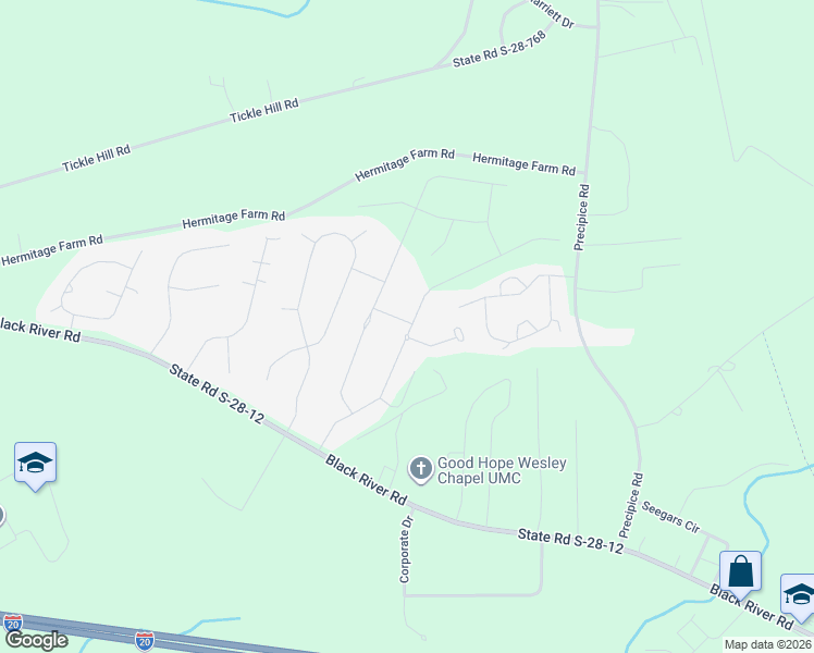 map of restaurants, bars, coffee shops, grocery stores, and more near 86 Rapid Run Road in Camden