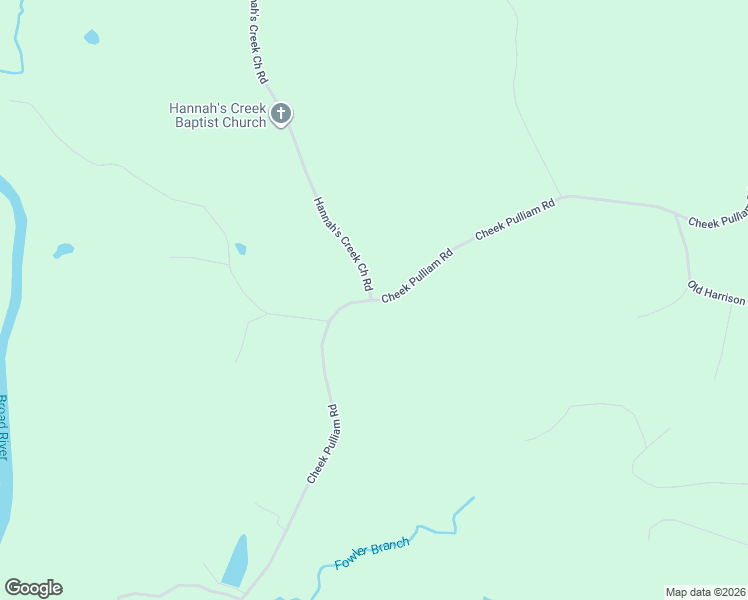 map of restaurants, bars, coffee shops, grocery stores, and more near 2239 Cheek Pulliam Road in Royston