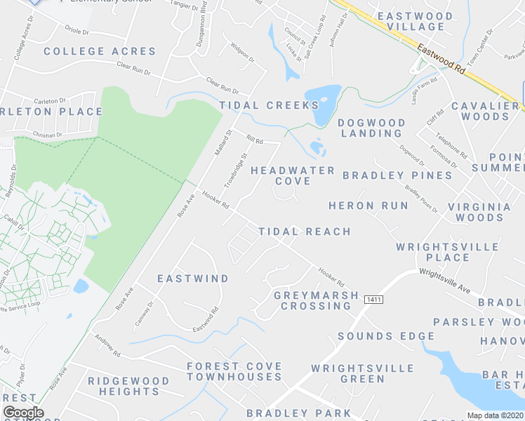 map of restaurants, bars, coffee shops, grocery stores, and more near 324 Hooker Road in Wilmington