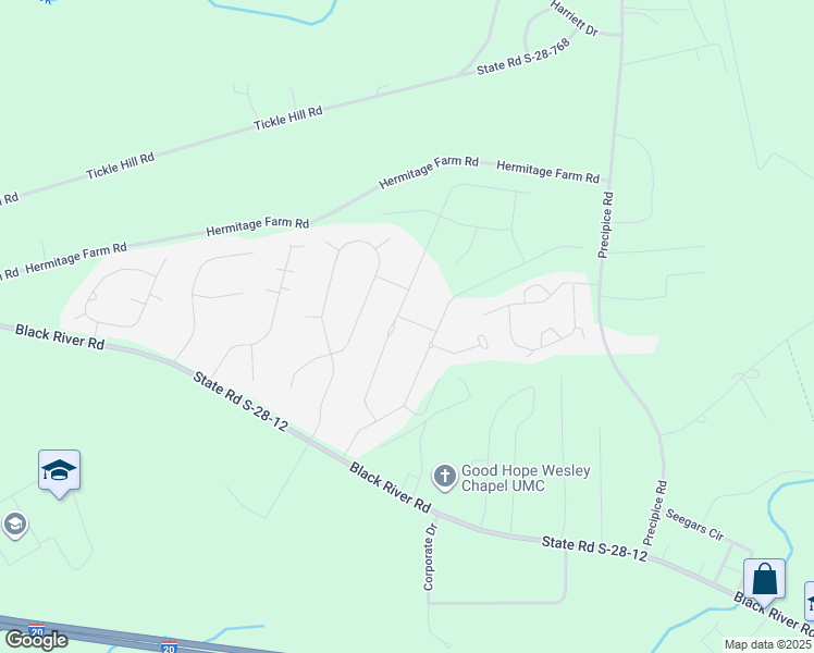 map of restaurants, bars, coffee shops, grocery stores, and more near 317 Rapid Run Road in Camden