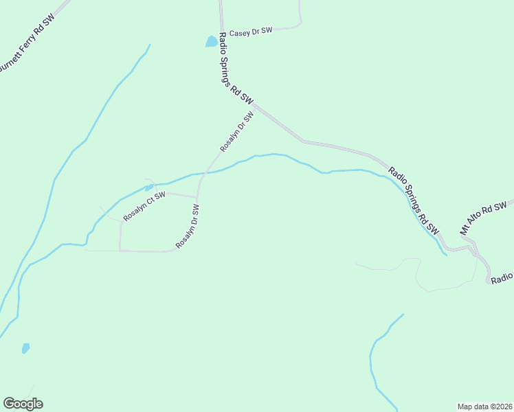 map of restaurants, bars, coffee shops, grocery stores, and more near 1085 Radio Springs Road Southwest in Rome