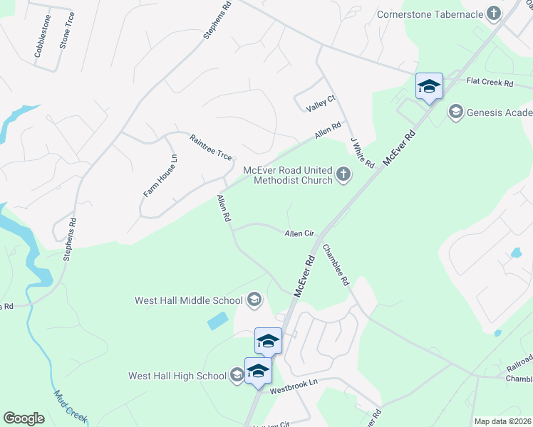 map of restaurants, bars, coffee shops, grocery stores, and more near 5346 Allen Circle in Oakwood