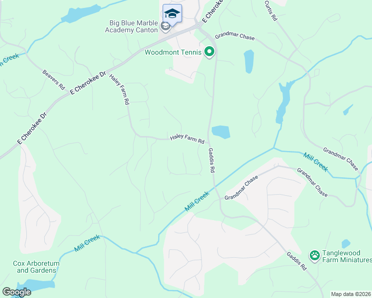 map of restaurants, bars, coffee shops, grocery stores, and more near 710 Haley Farm Road in Canton