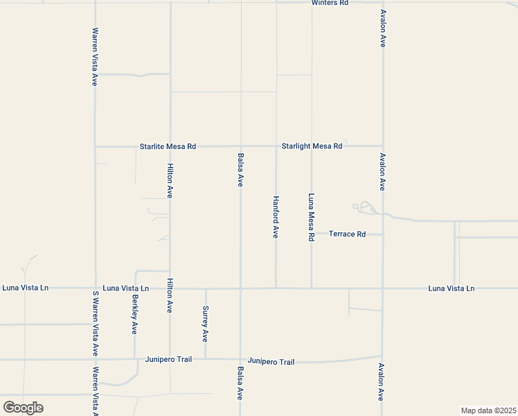 map of restaurants, bars, coffee shops, grocery stores, and more near 1489 Balsa Avenue in Yucca Valley