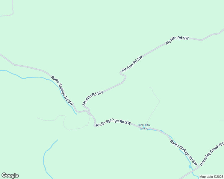 map of restaurants, bars, coffee shops, grocery stores, and more near 1381 Mount Alto Road Southwest in Rome