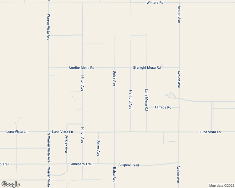 map of restaurants, bars, coffee shops, grocery stores, and more near 1489 Balsa Avenue in Yucca Valley