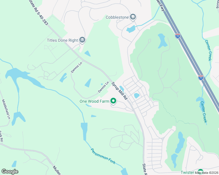 map of restaurants, bars, coffee shops, grocery stores, and more near 1253 Syrup Mill Road in Blythewood
