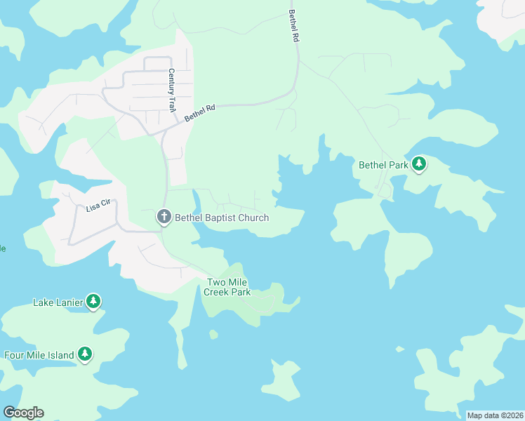 map of restaurants, bars, coffee shops, grocery stores, and more near 9215 Hawks Cove Road in Gainesville