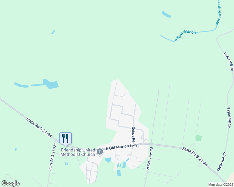 map of restaurants, bars, coffee shops, grocery stores, and more near 1660 Shady Oak Lane in Florence