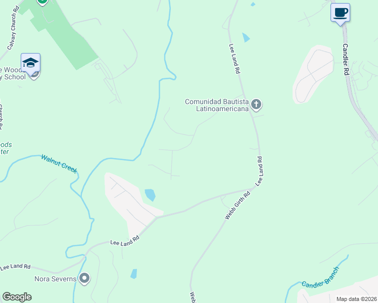 map of restaurants, bars, coffee shops, grocery stores, and more near 2281 South Oaks Drive in Gainesville