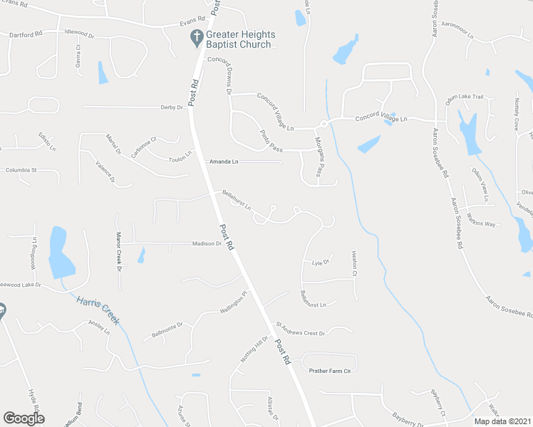 map of restaurants, bars, coffee shops, grocery stores, and more near 4325 Bellehurst lane in Cumming