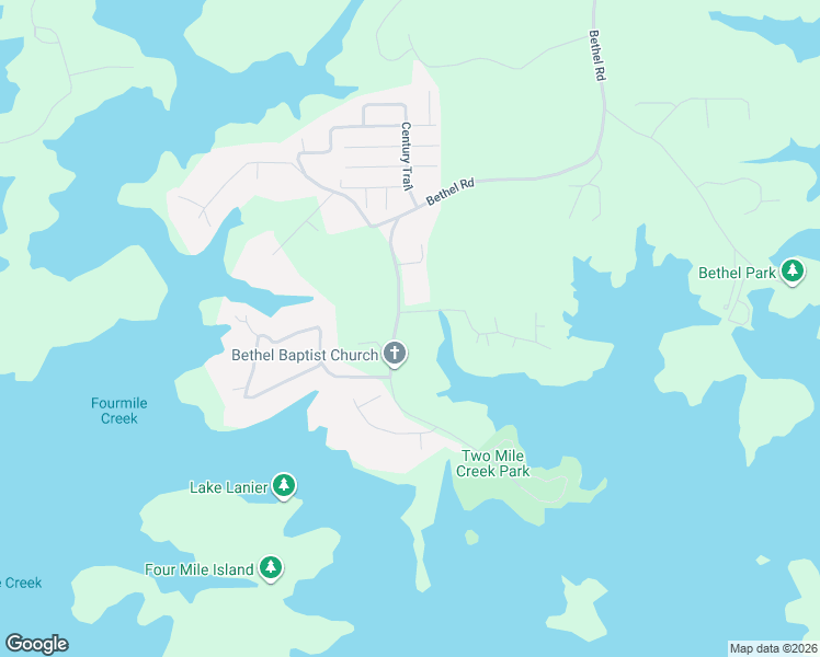 map of restaurants, bars, coffee shops, grocery stores, and more near 2-4 Hawks Cove Road in Gainesville
