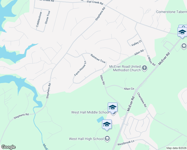 map of restaurants, bars, coffee shops, grocery stores, and more near 5629 Raintree Trce in Oakwood