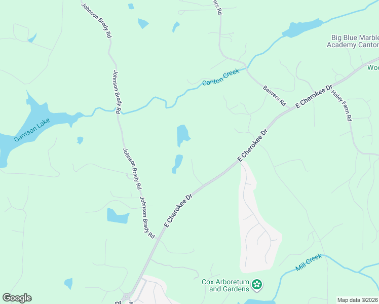 map of restaurants, bars, coffee shops, grocery stores, and more near 7631 East Cherokee Drive in Canton