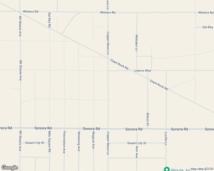 map of restaurants, bars, coffee shops, grocery stores, and more near 1356 Enchanted Road in Joshua Tree