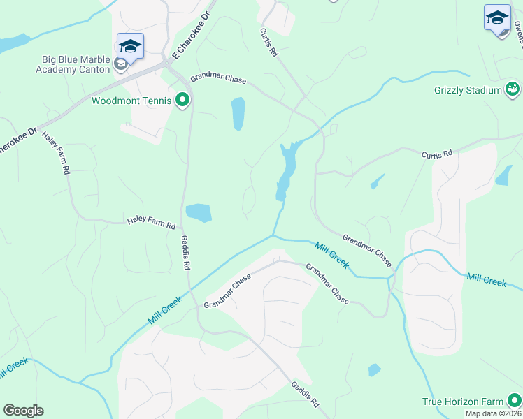 map of restaurants, bars, coffee shops, grocery stores, and more near 131 Ridgemoor Trace in Canton
