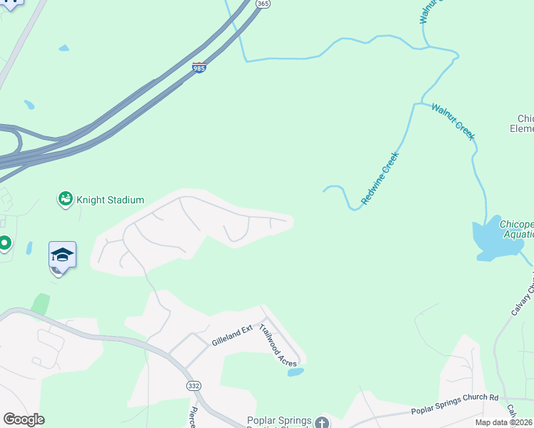 map of restaurants, bars, coffee shops, grocery stores, and more near 4221 Amberleigh Trace in Gainesville