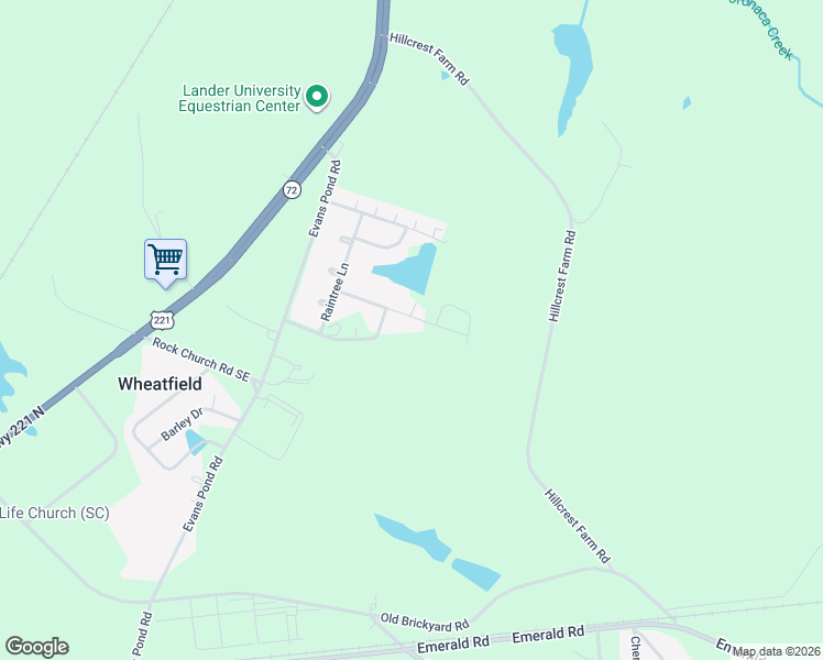 map of restaurants, bars, coffee shops, grocery stores, and more near 126 Dunbar Drive in Greenwood