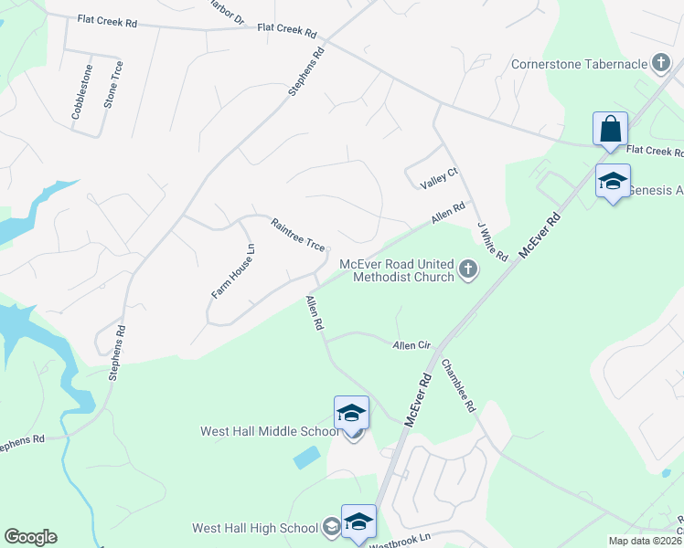 map of restaurants, bars, coffee shops, grocery stores, and more near 5198 Allen Road in Oakwood