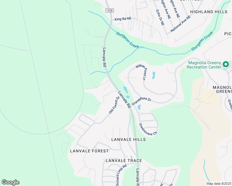 map of restaurants, bars, coffee shops, grocery stores, and more near 897 Lanvale Road Northeast in Leland
