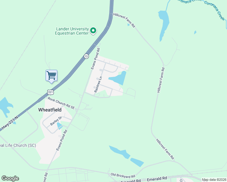 map of restaurants, bars, coffee shops, grocery stores, and more near 126 Dunbar Drive in Greenwood