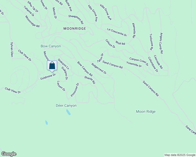 map of restaurants, bars, coffee shops, grocery stores, and more near 43546 Bow Canyon Road in Big Bear Lake