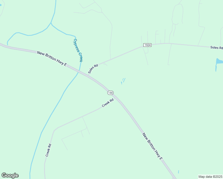 map of restaurants, bars, coffee shops, grocery stores, and more near 6797 New Britton Highway East in Whiteville