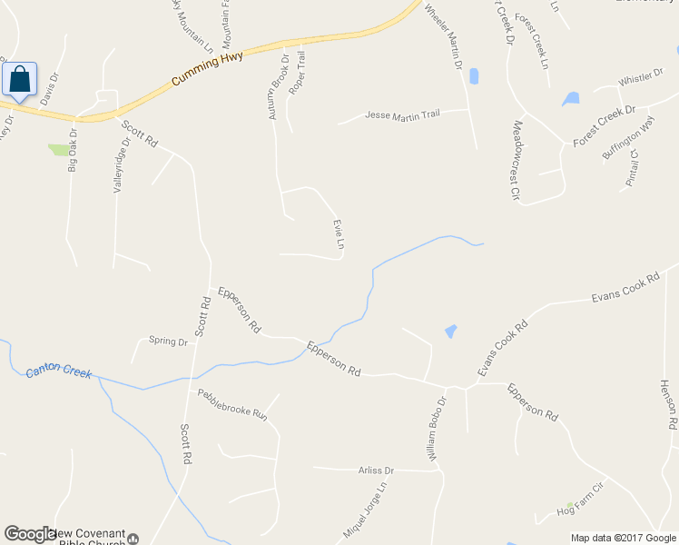 map of restaurants, bars, coffee shops, grocery stores, and more near 331 Evie Lane in Canton