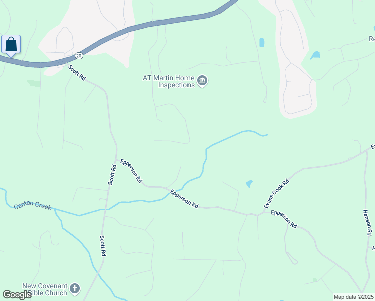 map of restaurants, bars, coffee shops, grocery stores, and more near 331 Evie Lane in Canton