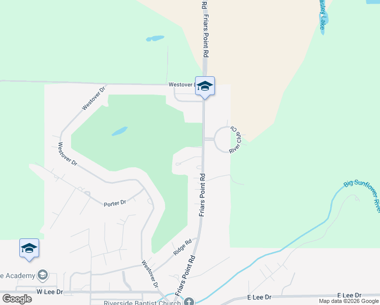 map of restaurants, bars, coffee shops, grocery stores, and more near 111 Mcguire Cove in Clarksdale