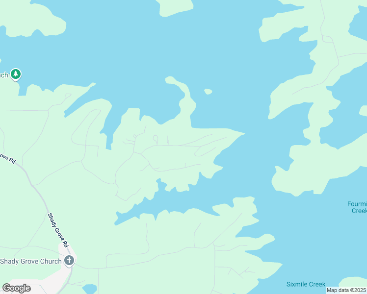 map of restaurants, bars, coffee shops, grocery stores, and more near 7150 Collins Point Road in Cumming