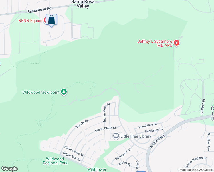 map of restaurants, bars, coffee shops, grocery stores, and more near 751 Wildwood Avenue in Thousand Oaks